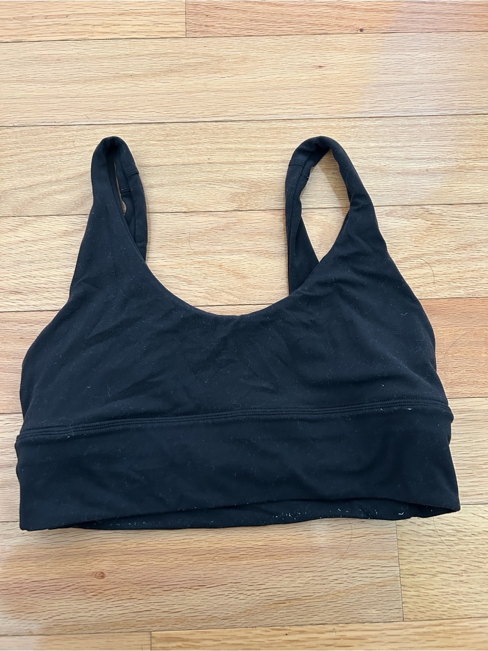 lululemon athletica Black Scoop Neck Sports Bra size 8 align